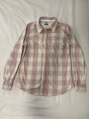 Ridge cut women’s pale pink work shirt